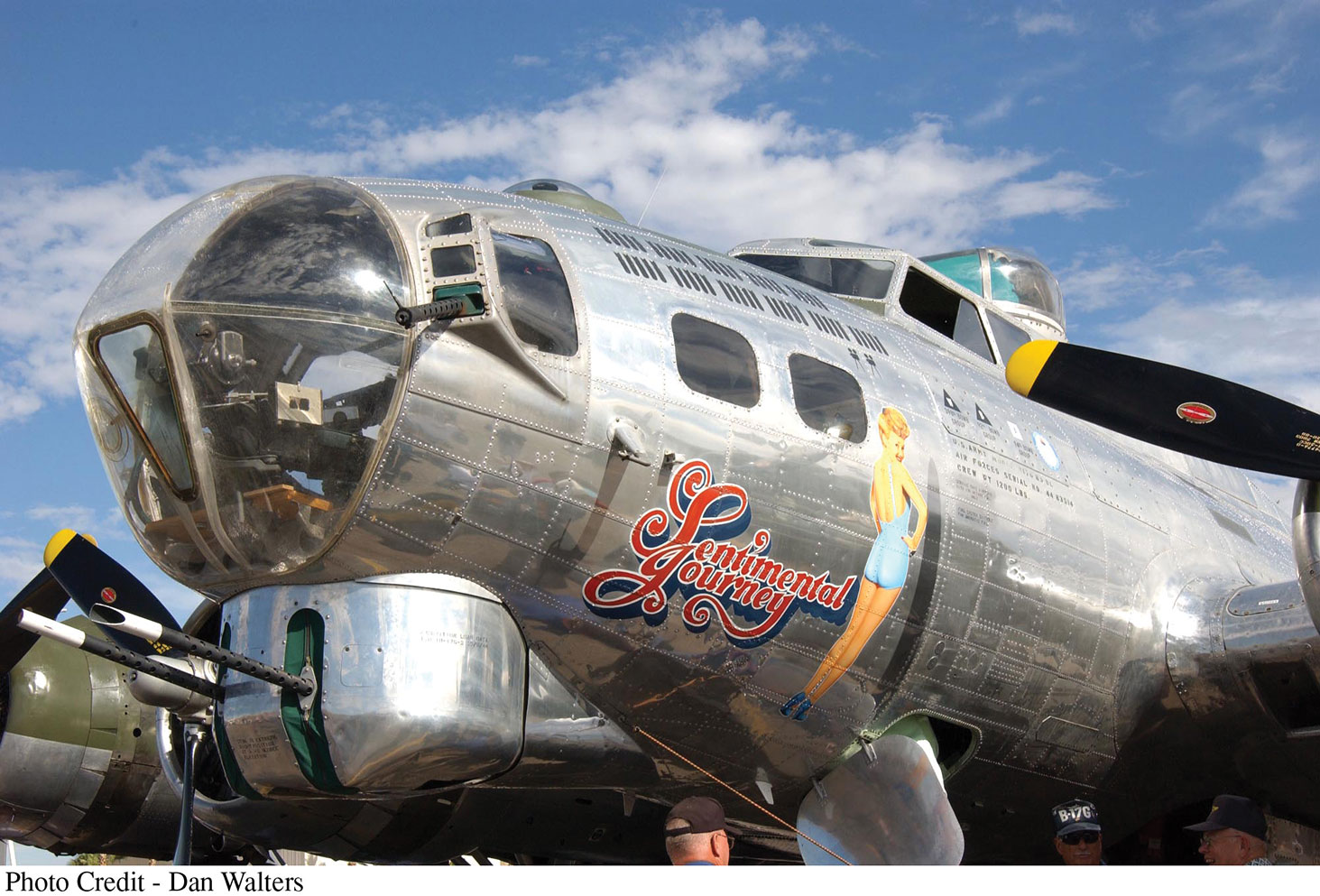 Sentimental Journey - a fully restored B-17 Flying Fortress; photo by Dan Walters