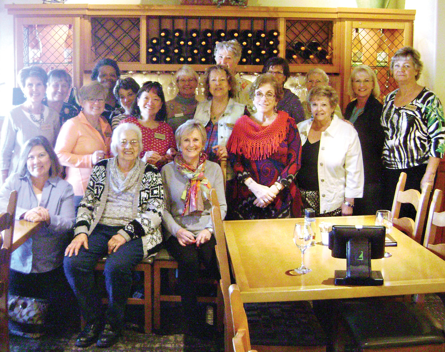 Unit 52 ladies enjoy lunch at The Olive Garden