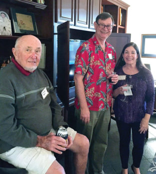 Left to right: George Bohl, Bob and Patrice Cole