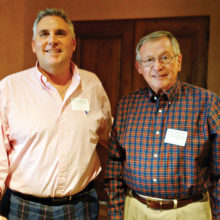 General Manager Bill Barnard presented Russ Galewski with Volunteer of the Year honors.