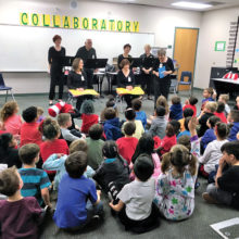 The Roving Readers traveled to three schools in the Dysart School District to perform for kindergarten through second graders.