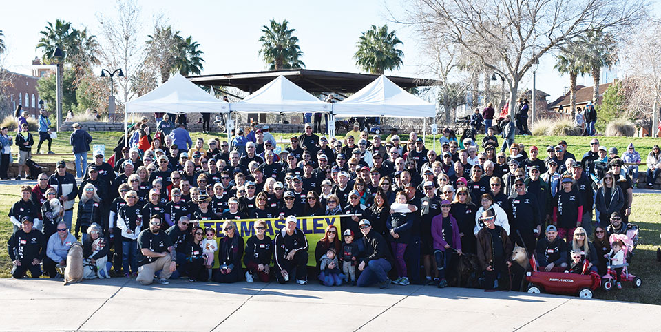 Team Ashley had the largest walking team for a fundraiser in the United States.