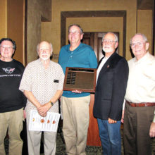 2017 Top Shooters (left to right) Steve Schneider, Walt Hohlstein, Dan Borchers, Lou De Carolis and Darwin Puls; missing: Roger Bunting