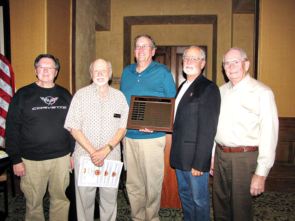 2017 Top Shooters (left to right) Steve Schneider, Walt Hohlstein, Dan Borchers, Lou De Carolis and Darwin Puls; missing: Roger Bunting