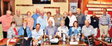 The Cribbage Club celebrate their annual dinner.