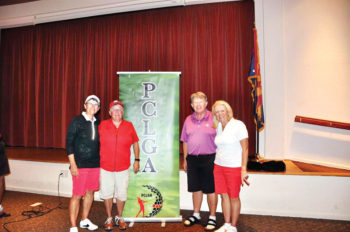 Flight 1, 1st place, left to right: Sarah Marsh, Renee deLassus, Ken Ogden, Karen Vagley