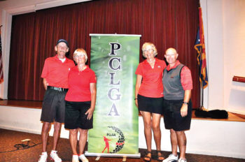 Flight 2, 1st place, left to right: Michael Meyers, Donnie Meyers, Claudia Tiger, Howie Tiger