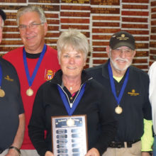 PebbleCreek’s winning team, left to right: Jim Pollack, Jerry Duley, Joanne Pollack, Bill Casey and Darwin Puls
