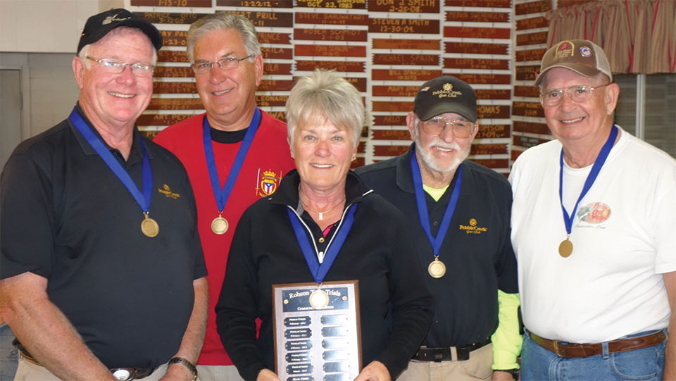PebbleCreek’s winning team, left to right: Jim Pollack, Jerry Duley, Joanne Pollack, Bill Casey and Darwin Puls