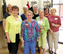Pastelists are as follows, back row left to right: Penny Cooper, Ila Larson, Kathie Janda, Nancy Stifter; front row: Elizabeth McCarthy, Diane Greeneich, Shirley Smith, Sharon Adamy; not pictured, Gretchen Olberding, Marsha Lyons