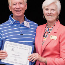 Gregg Clymer completes LEAD program, received award from Georgia Lord.