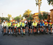 Arizona Flats Bicycling Group begin their ninth annual 100 mile bike ride.