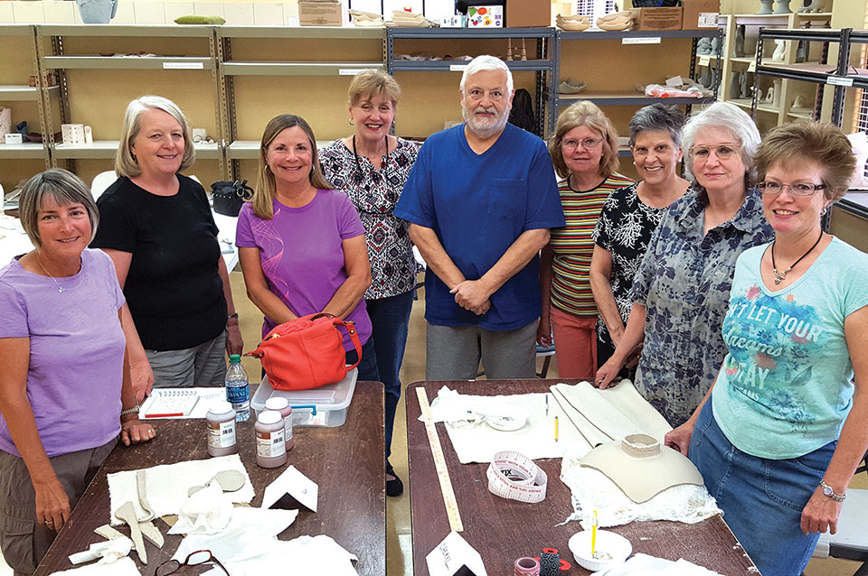 Pottery class participants learn the terminology, tools and techniques to make projects of their own choosing.