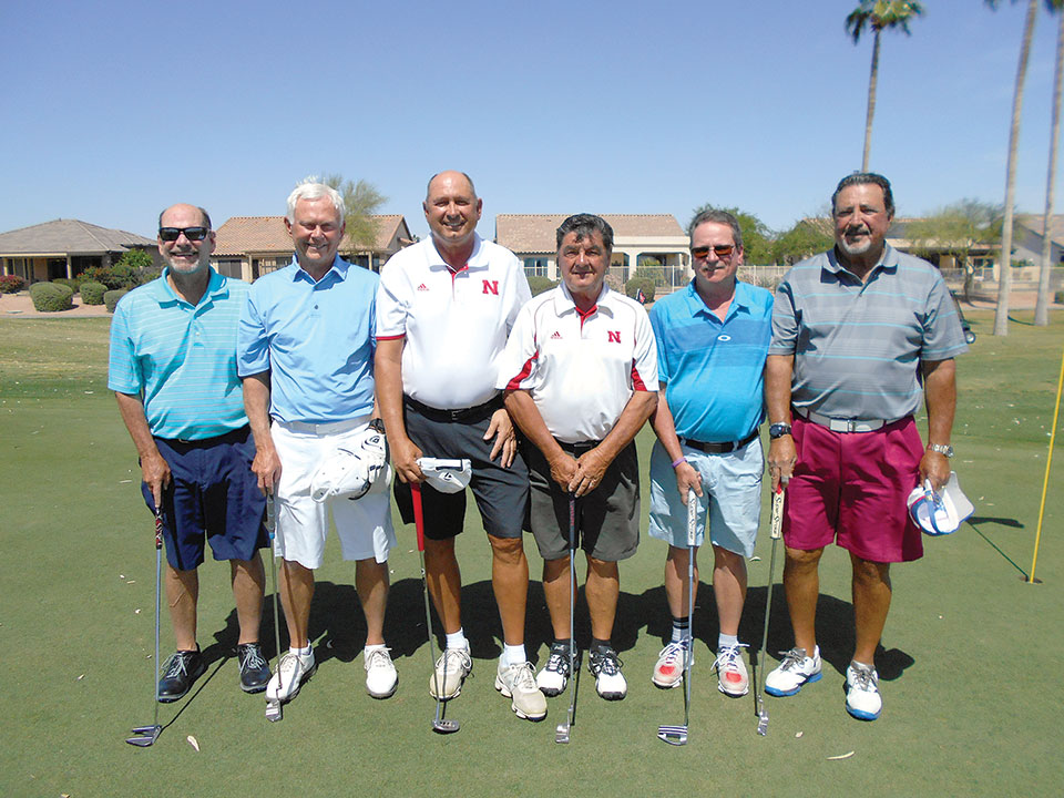 Traditional Format Flight Winners, left to right: Parmer Gillespie and Tim Pretzer, Jim Sheard and Dennis Dermann and Phill Ingram and Harry Apodaca