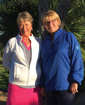 Sue Abercrombie and Kathy Hubert-Wyss