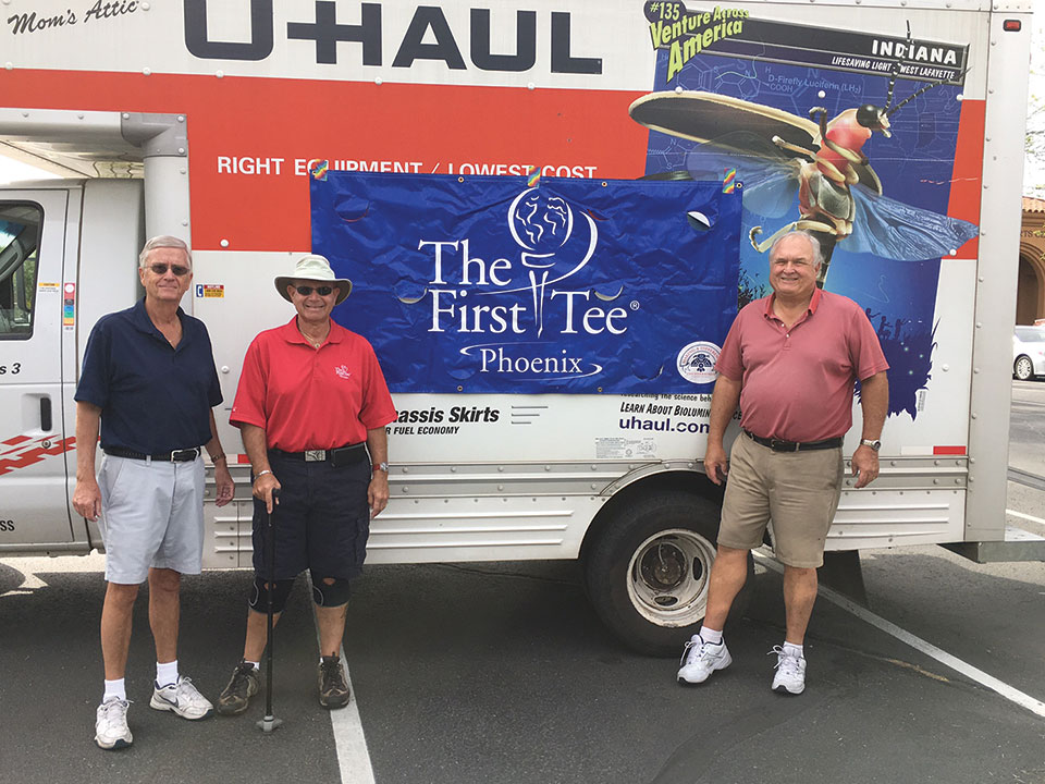 2017 TFT Equipment Drive 1 - Drive workers, left to right: Larry Murray, Howie Tiger and Steve Straley