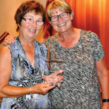 Best Attendance: Charlene Held with Kathy Hubert-Wyss