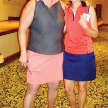 PCL9GA President Lynn Bishop-Pidcock with Second Place Low Gross Mary McConaughey