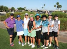 Left to right: Ellen Enright, Marilyn Reynolds, Linda Thompson, Arlene Engelbert, Carolyn Suttles, Jane Hee, Sue Harrison, Kearin Kasper