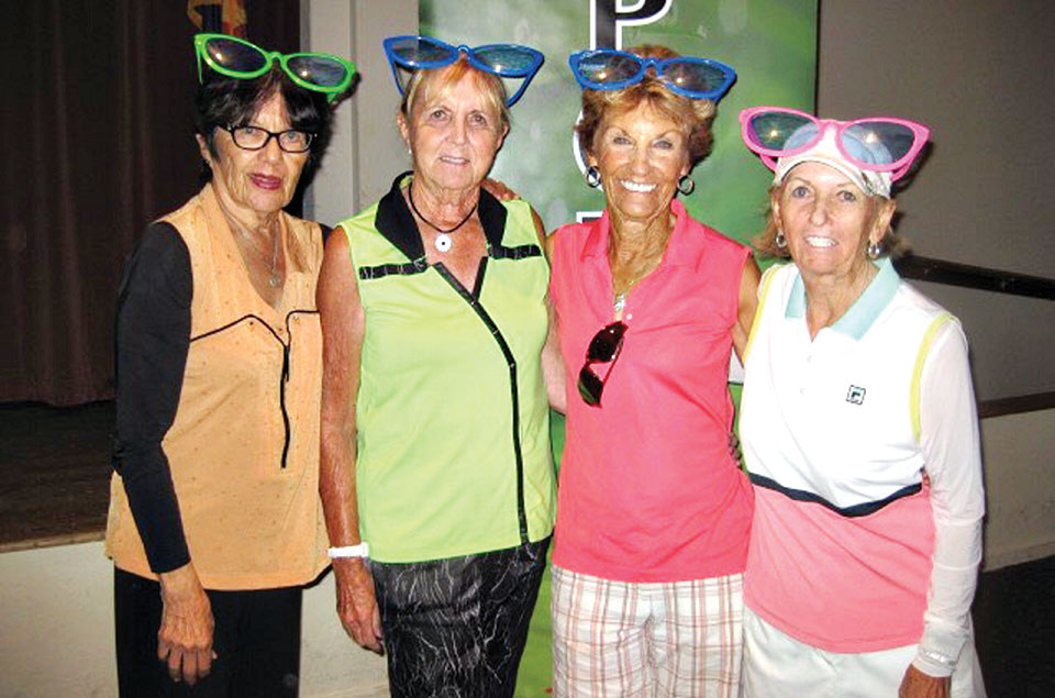 Second Flight Winners, left to right: Mary Rollins, Nancy Dusenberry, Diane Faulkner, Jane Richards