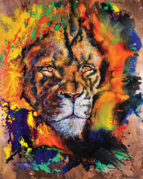 Lion created by artist/writer Fred Krakowiak
