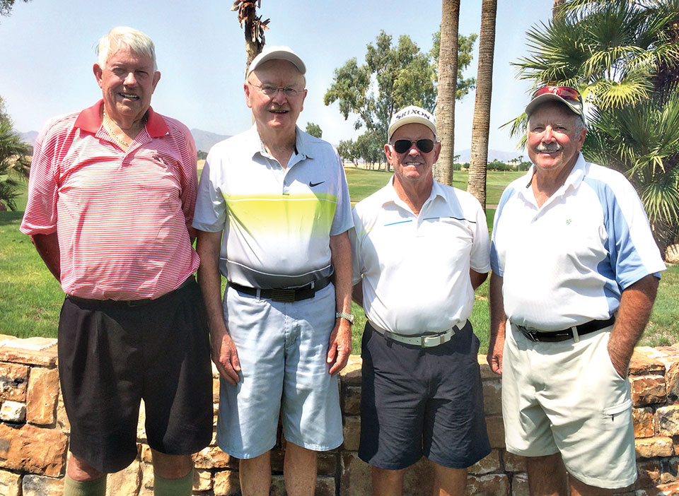 Senior Division Qualifiers, left to right: Bill Todd, Mike Moy, Bruce Carlyle and Butch Schoen