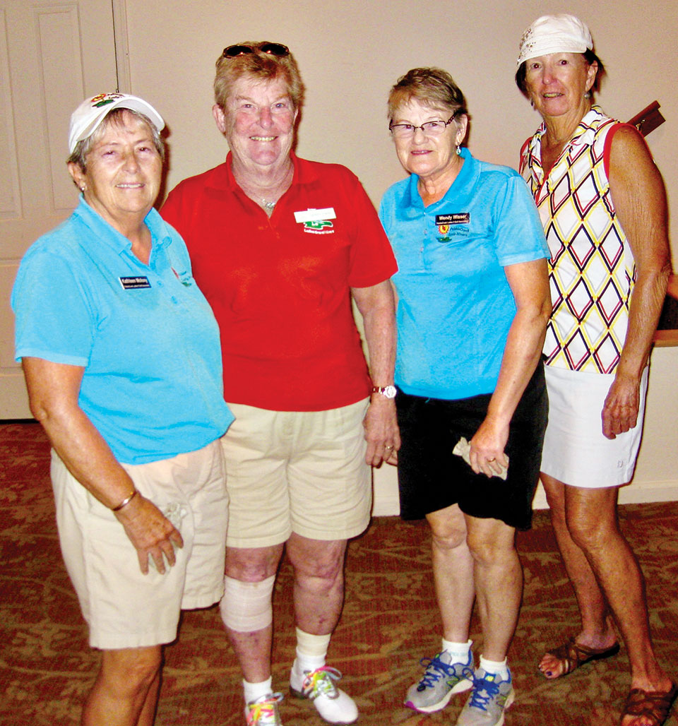 Second place team: Kathleen Molony, Gerry Cwik, Wendy Wisser and Sharon McPherson