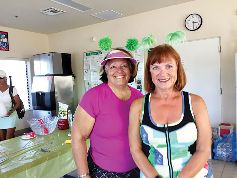 Susie Anderson (right), retires at end of the year; also pictured, Joanne Braun.