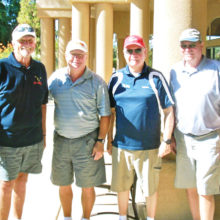 PCM9GA Red Tee Scramble winners: Norm Mercer, Gil Butson, Dave Kennedy and Dick Fulton