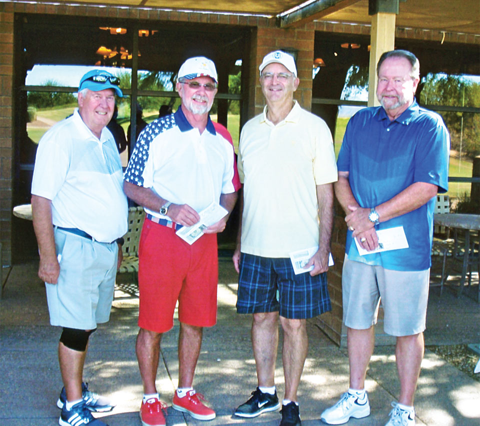 Left to right: Trevor Ballinger, Jay Ward, Bill Hall and Bob Clearwater