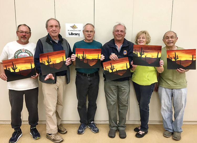 From left to right: Randy Welsh, Bob Stanley, Gordon Cooper, Dennis Carter, JoAnne Clements, Glenn Ishibashi. This was the Wednesday evening class; the Tuesday evening is not shown.