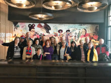 Shalom Club members enjoy the Chico Malo restaurant during their food tour. Members attending were Esther and Barry Eisler, Dan and Jane Myers, Laurie and Brian Rosenbloom, Nadine Eder, Gail Brubaker (guest), John Apter, Myrna Bodner, Howard and Ricki Isador, Diane Applebaum (guest), Stacey and William Carp, Al and Elaine Glatt.