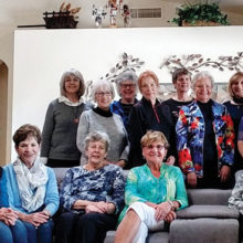 Members of the Diamonds in the Rough golf group gathered for their annual luncheon. From left to right, bottom row: Judy Layton, Sue White, Di Kundert, Nancy Graham, Chris Duprey, Pat DeMatties and Carol Langhardt; top row: Bonnie Stuto, Barb Chilton, Deanna Mendiola, Marilyn Holland, Sue Honson, Sharon Dawe, Maria Murray, Kathy Carney and Diana Wolf.