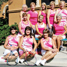 PebbleCreek Passion team members Front row (from left): Lynne Carlyle, Pat Ingalls (captain), Diane Bostock; Middle row: Joan Patchin, Debbie Welsh, Pat Owens; Top row: Sara Foster, Jill Santy, Vikki Constable, Lorinne Banister, Pam DeRouin; Not pictured: Roxie Forrest, Mary Green, Cindy Henry, Wendy Langhals, Marty McAllister and Cooky O’Brien.