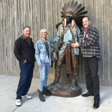 Shalom Club members attended the Western Museum in Scottsdale. Skip Ramella (guest), Myrna Bodner and Dan Myers. This event was coordinated by Jerry Hausner.