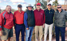 Some of the 2019 PCMGA volunteers (left to right): Arnie Lawrence, Greg Harris, Mike Christensen, Mike Moy, Bill Simmons and John McCrickard.