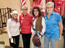 Tuscany Falls East Front Nine first place team: Sandy Padgitt, Betty Klattenhoff, Mary Lynne Carson, Linda Weatbrook.