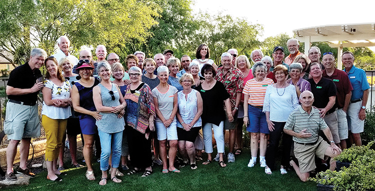 Unit 62A’s May happy hour was held at the home of Joanne and Jerry Wrout where we enjoyed fabulous appetizers, desserts, drinks and weather!
