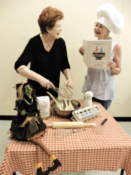 The Kitchen Witches director Sandra Hand and Assistant Director Pam Engel perfect their recipe for this hilarious comedy.