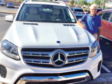 Don Wachtman with his Mercedes.