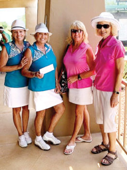LASSI winners (left to right): Kathi Curtis, Donna Havener, Tess Braden, Carol Taylor; Not pictured: Nancy Hernandez and Meg Quarrie (WWGA).