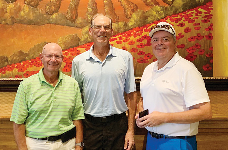 2019 PCMGA Summer Sizzler Gross Winners (left to right): Howie Tiger, William Simmons, and Tom Hume.