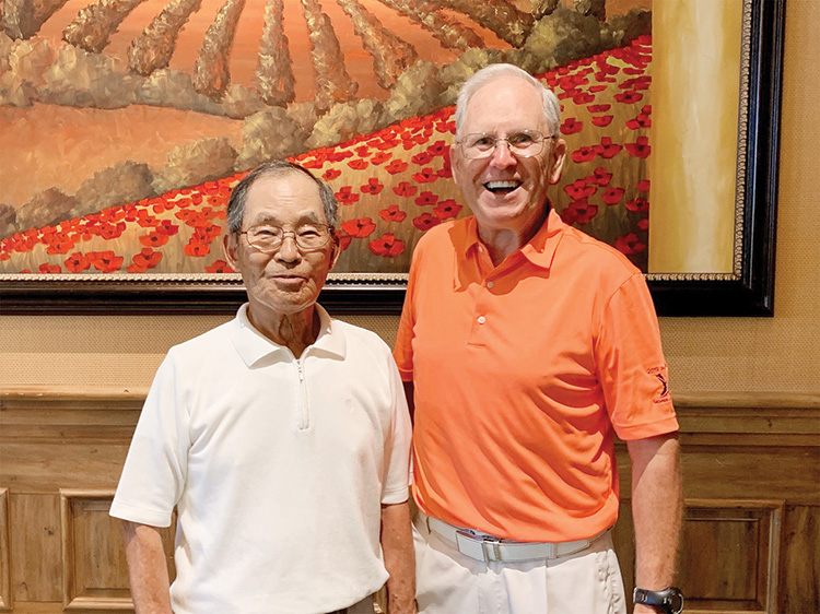 2019 PCMGA Summer Sizzler Net Winners (left to right): Toru Yogi and Kirk Harrison; not pictured, Steve Annable.