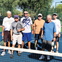 From left to right: Roger Krouskup, Rick Horst, Charlie Hunt, Lou Tronzo, Dan Clinton, and Jim McKenna.