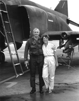 Colonel Lou and Mrs. Lois Tronzo at Clark Air Base in the Philippines (1988).
