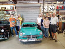Members of the PebbleCreek Car Club enjoying all of the cars and memorabilia at The Dwarf Car Museum in Maricopa, Arizona.
