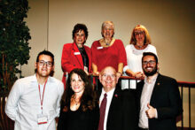 Front row, left to right: Chris Escobedo - LD-4 & LD-13 Republican field organizer; Joanne Osborne - AZ State LD-13 representative; Doug Krause - PCRC 2020-21 president; and Drew Sexton - speaker, state director for the Trump Victory Campaign Back row, left to right: Muriel Long - PCRC 2020-2021 secretary; Sue Harrison - PCRC 2020-21 vice president; and Mary Mc Mahon - PCRC social chairman
