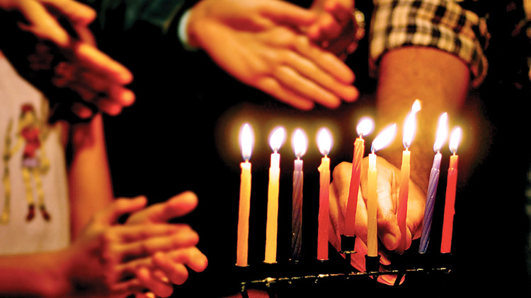 The Shalom Club celebrated a traditional Chanukah celebration. The holiday is known as the “Festival of Lights.”