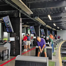 PCM9GA Golfing Niners and friends tee it up at Top Golf.