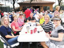 Kathleen Plouffe, Beverly Clinton, Debbie Tighe, Rich Tighe, Dan Clinton, Carolyn Curley, and Sue Hunt